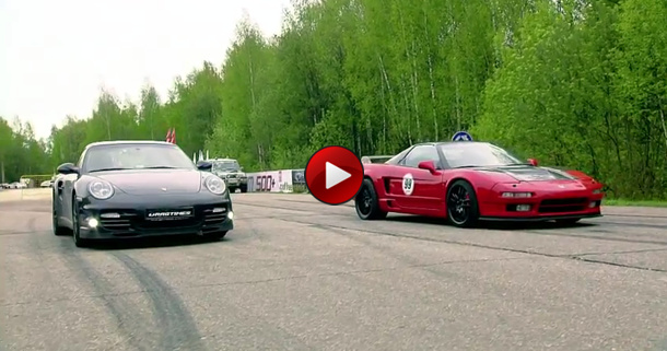 Honda nsx twin turbo vs porsche 911 turbo s #2