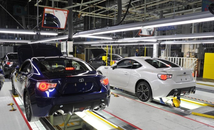 Toyota factory workers pay