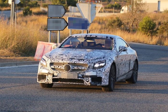 Mercedes-Benz S63 AMG Coupe 2015 Spy Photos (1)